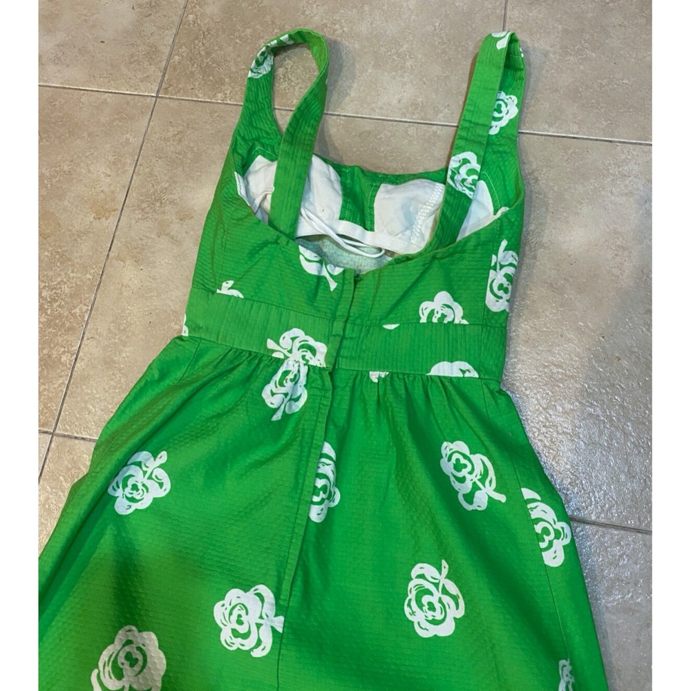 70s Malia Vtg Honolulu Green Neon Rainbow Island Hawaiian Maxi Dress Boho Floral - Picture 13 of 16